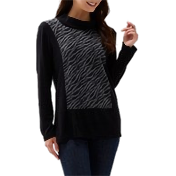 Ciel Lavieゼブラ柄ジャカード切り替えPO